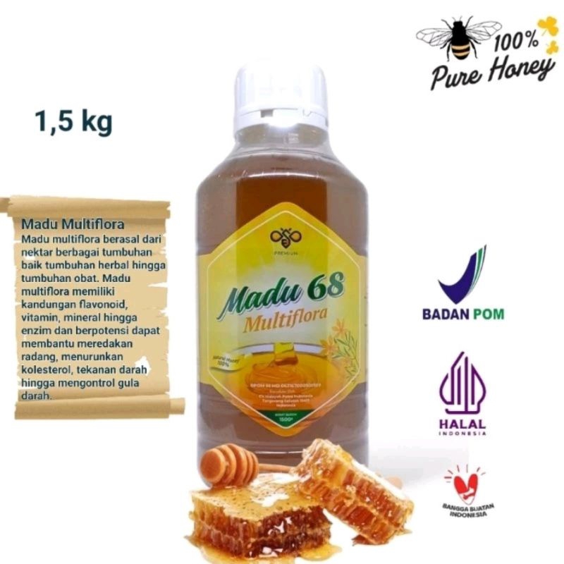 

Madu 68 Multifora 1500 gram | Madu Asli