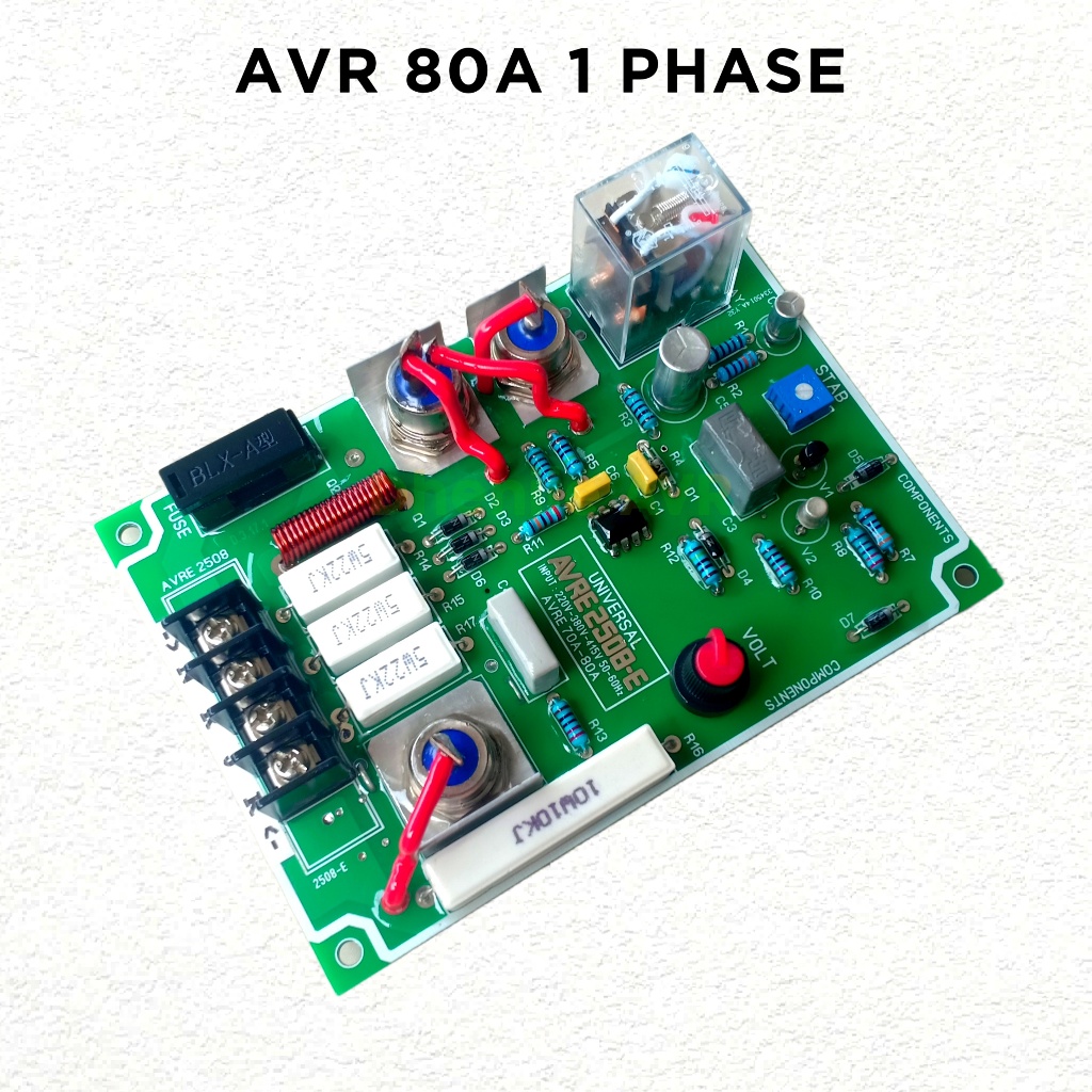 AVR Generator KARBON BRUSSH 80A 1 PHASE / AVR Genset 80A 1 Phase AVR LOKAL 1 PHASE