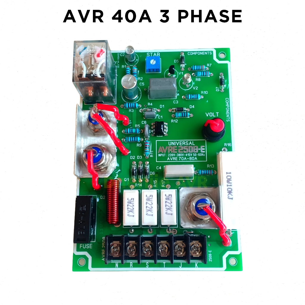 AVR GENERATOR UNIVERSAL 40A 3 PHASE / AVR GENSET 40A 3 PHASE AVR LOKAL 3 PHASE