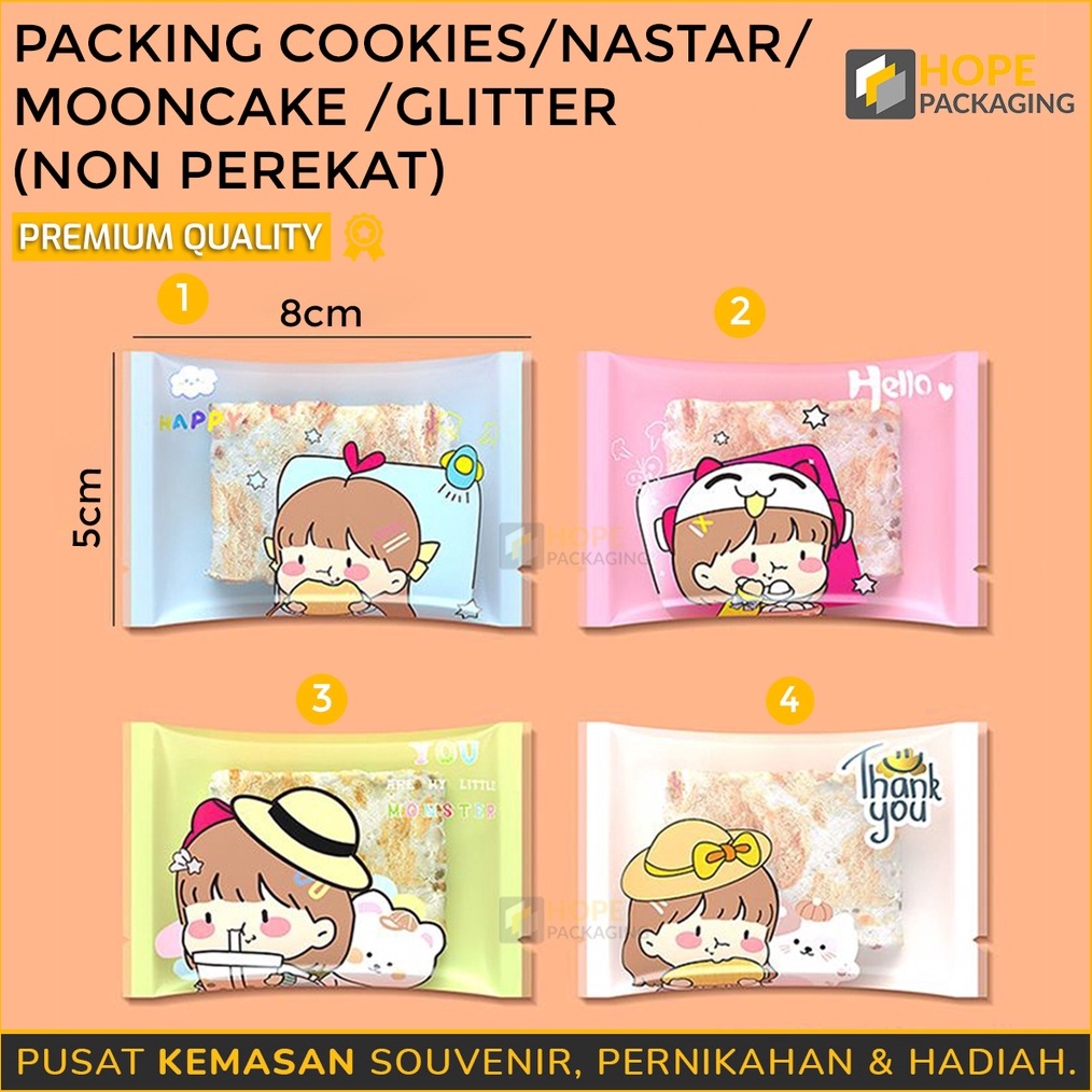 

SPESIAL Harga 2 Pcs Kemasan Plastik Sealer Kue Mooncake Plastik Kue Nastar Plastik Kue Bulan Mini Packing Cookies Motif Glitter Lucu Plastik KuePermenCoklat Karakter Non Perekat