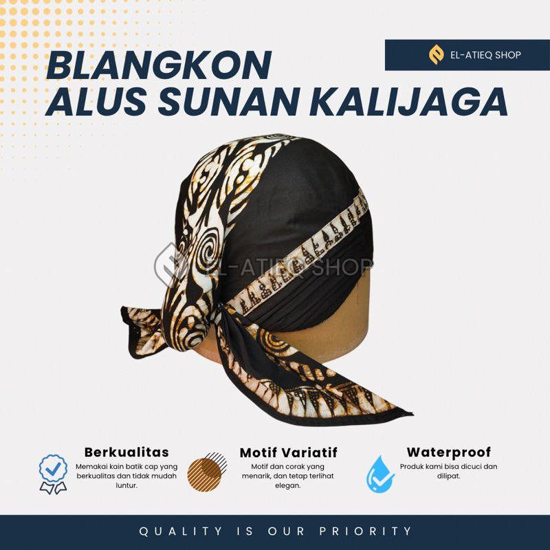 Blangkon Sunan Kalijaga Alusan Cuci Lipat
