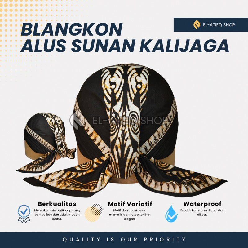 Blangkon Alusan Sunan Kalijaga Cuci Lipat