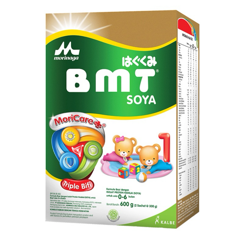 morinaga BMT Soya 1 Susu Bubuk Formula 0-6 Bulan 600 g