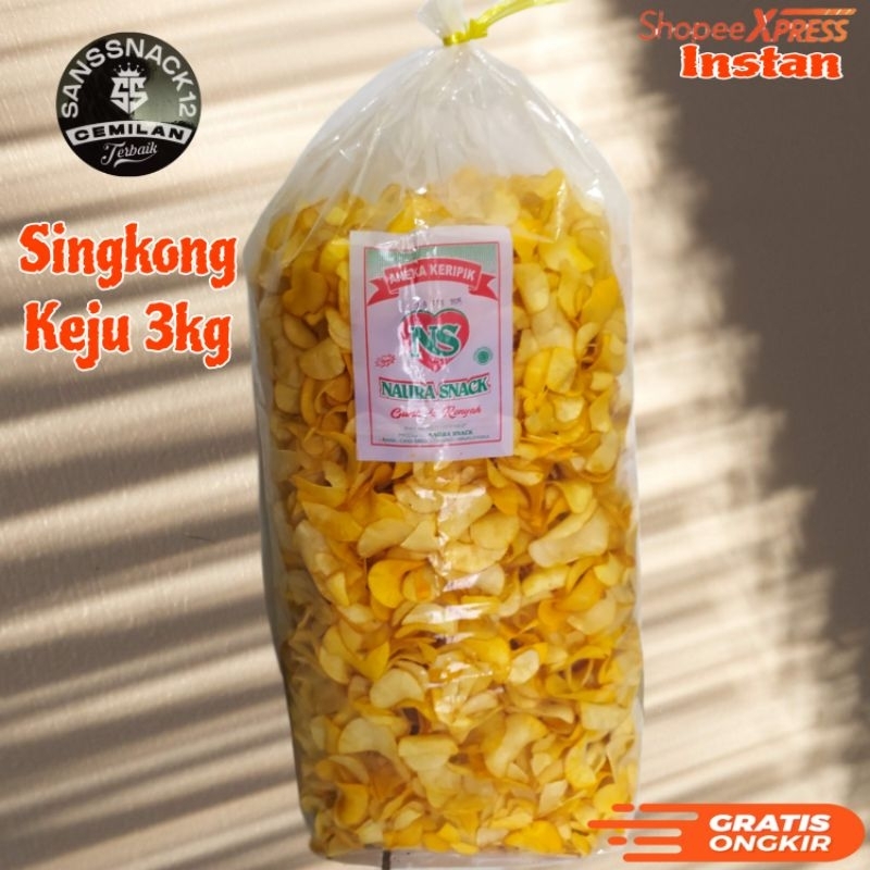 

INSTAN - Keripik Singkong Keju 3kg / 1 bal