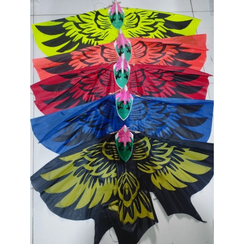 layang layang cap burung eagle hawk/layangan cap burung eagle hawk mudah terbang