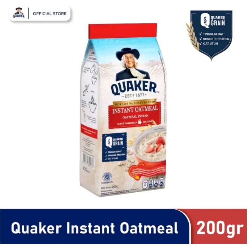 

Promo!!! Quaker Instant Oatmeal 200g (exp 2026)