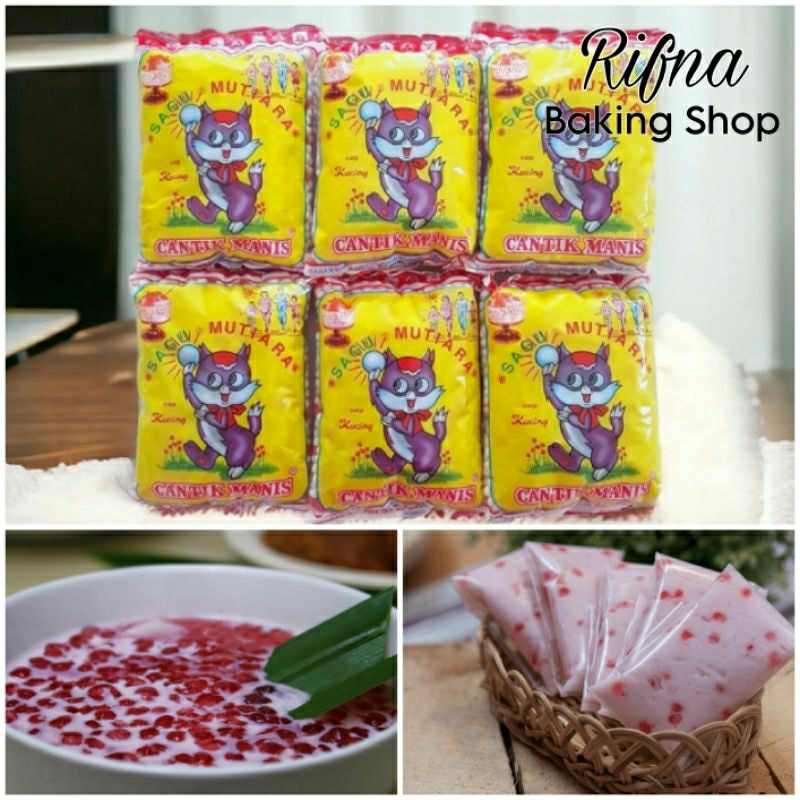 

Sagu Mutiara Pacar Cina Cap Kucing Kemasan 100gr