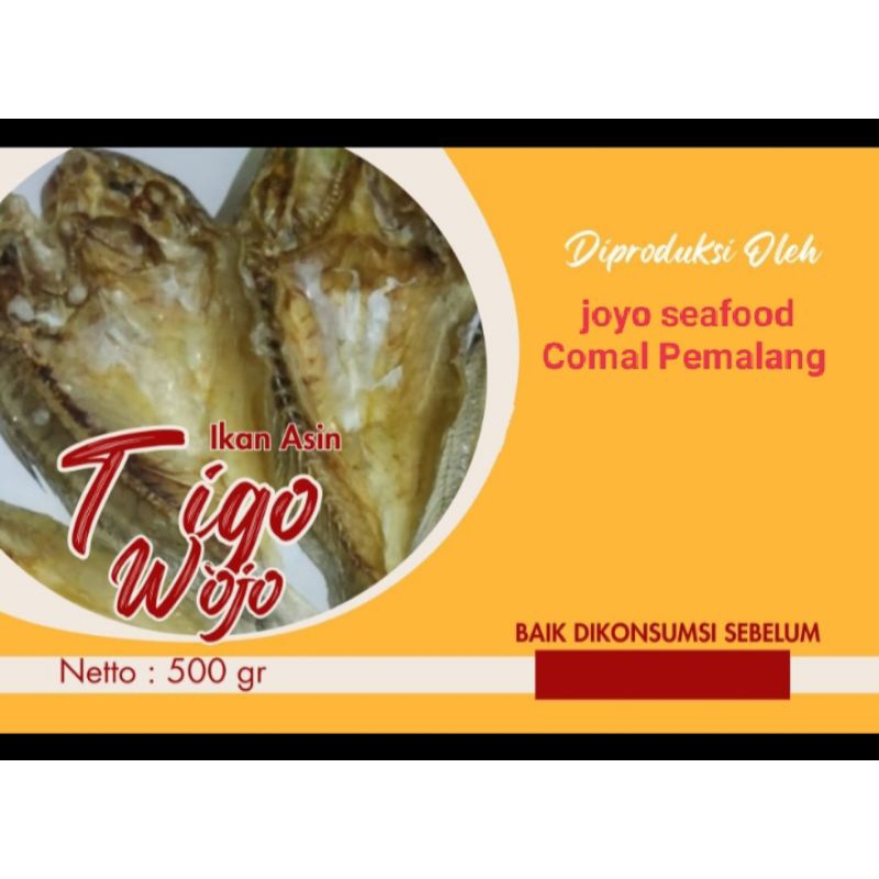 

IKAN ASIN/IKAN KERING TIGOWOJO 500g