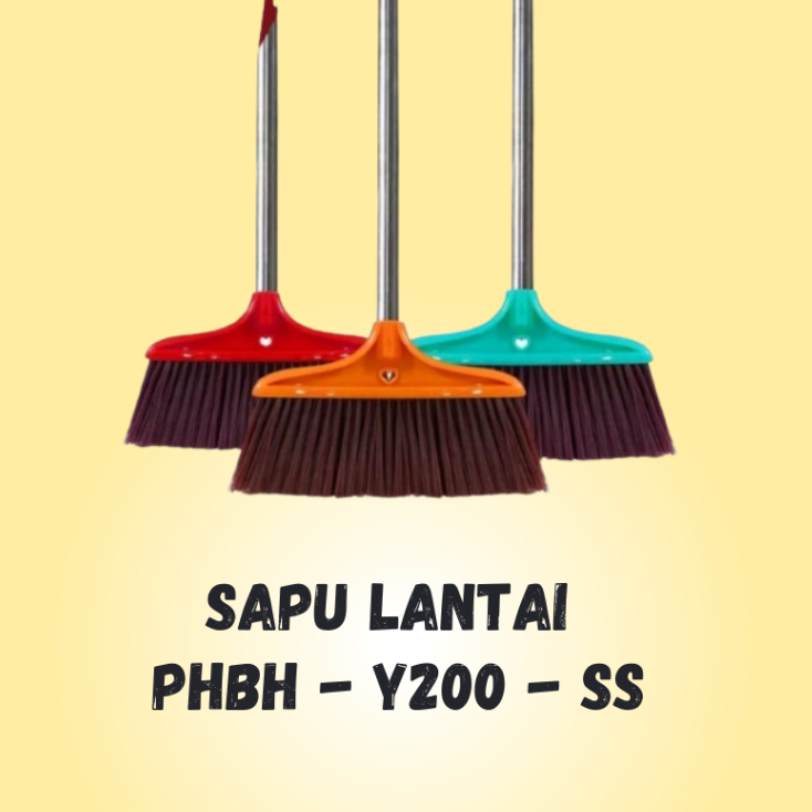 (PHBH - Y200 - SS) | Sapu lantai PHBH - Y200 - SS  | Sapu bahan nilon | Sapu ruangan | Sapu rumah