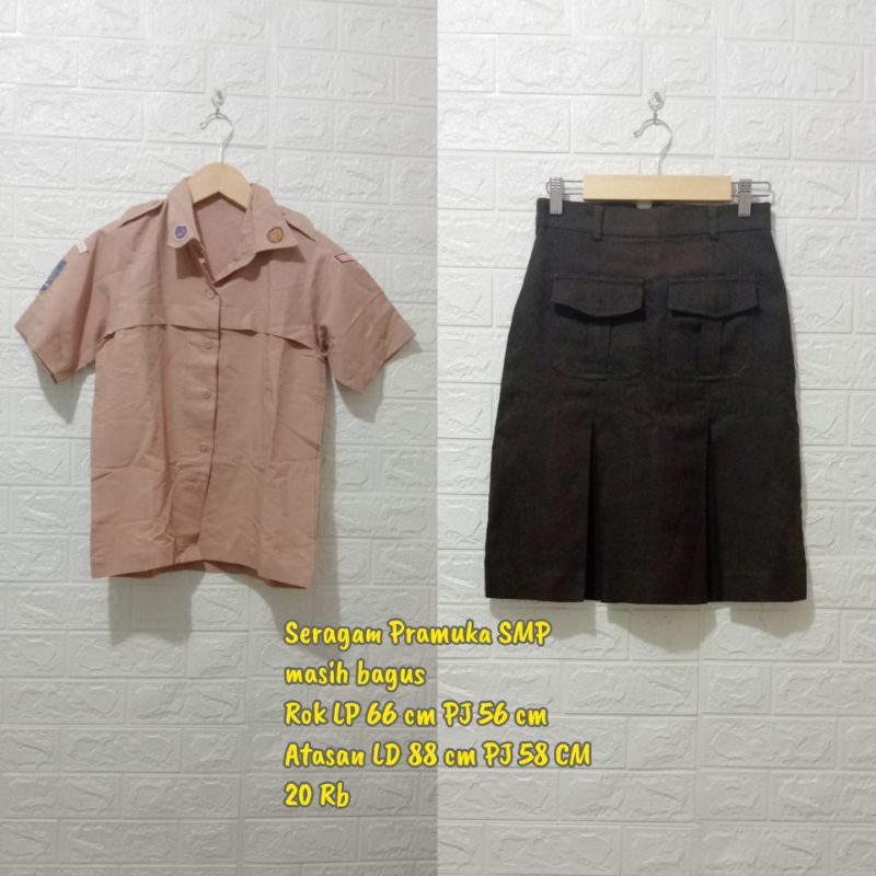 SERAGAM SEKOLAH ANAK SMP SERAGAM PRAMUKA SMP SERAGAM SEKOLAH SMP WARNA COKLAT
