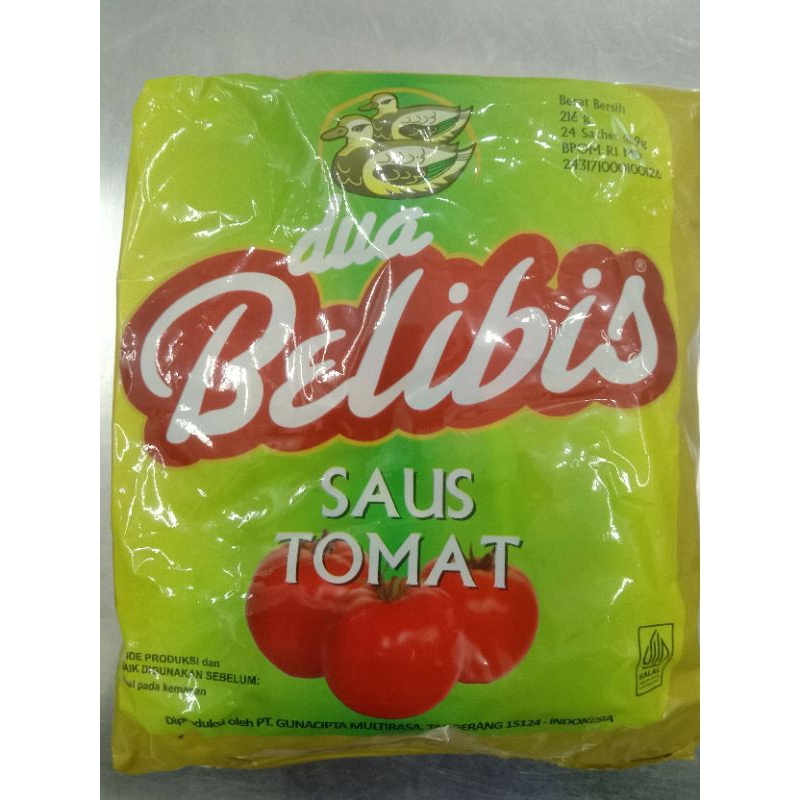 

Saos Tomat Belibis Sachet isi 24pcs