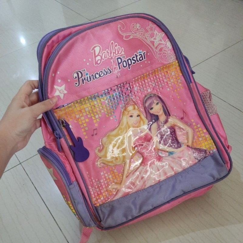 [BEKAS ORIGINAL] Tas Ransel Sekolah Barbie The Princess and The Popstar