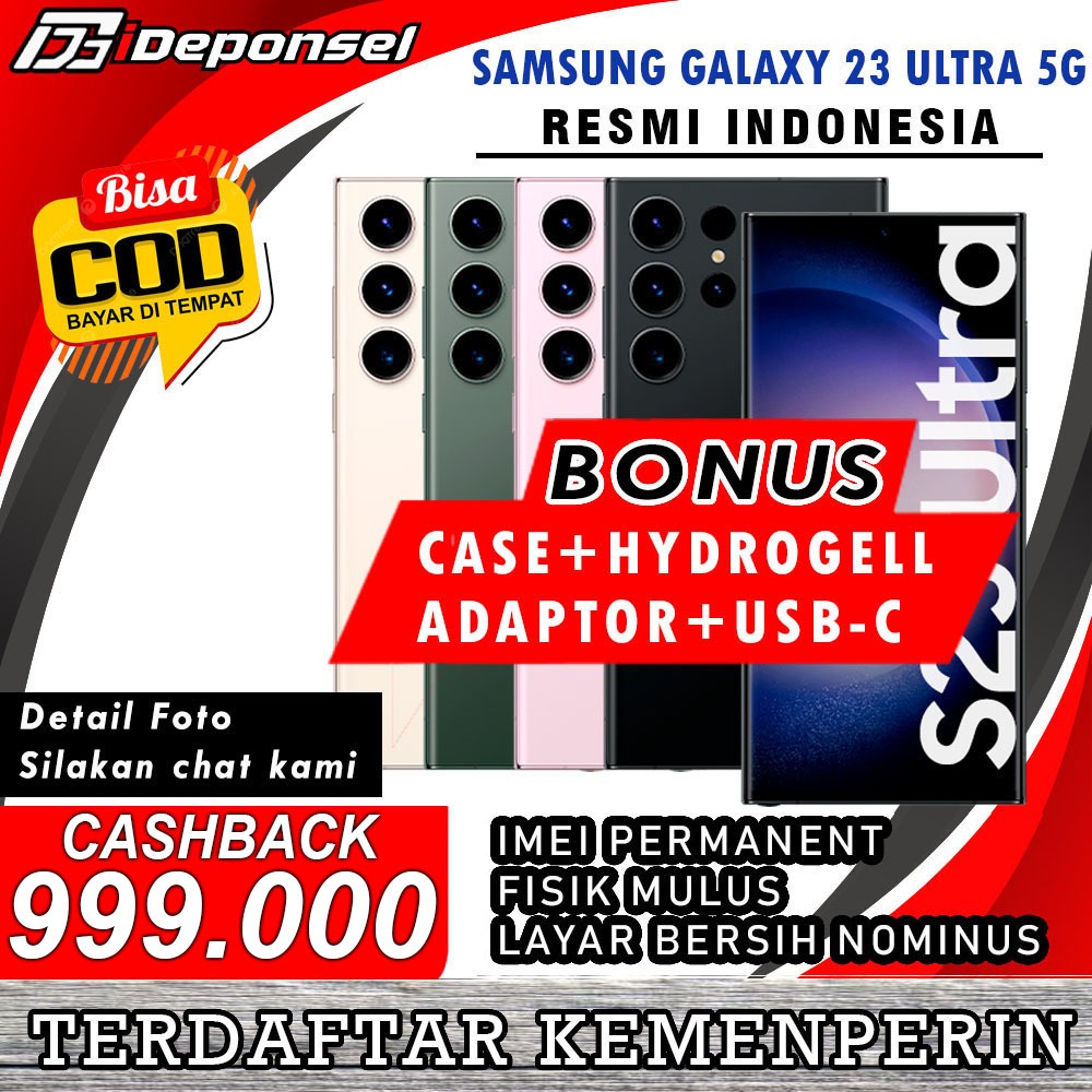 SEIN Samsung Galaxy S23 ULTRA 5G 1TB | S23+ Plus 512GB 256GB 128GB | Second Resmi