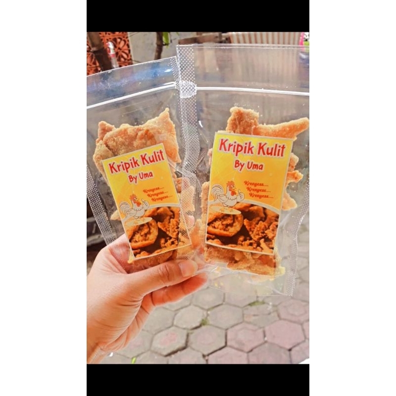 

Keripik Kulit Ayam Crispy 40gr