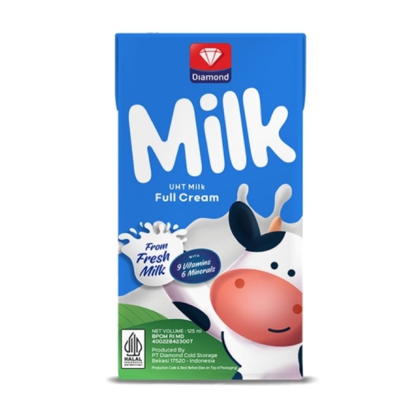 

Diamond Milk UHT 125 ml Susu UHT (40 pcs / 1 dus)