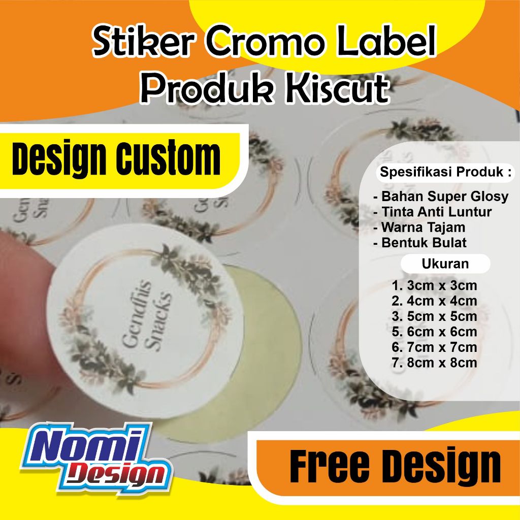 

STIKER LABEL PRODUK BENTUK BULAT, STICKER ANTI LUNTUR, STIKER LABEL MAKANAN, MINUMAN, TINTA ANTI LUNTUR