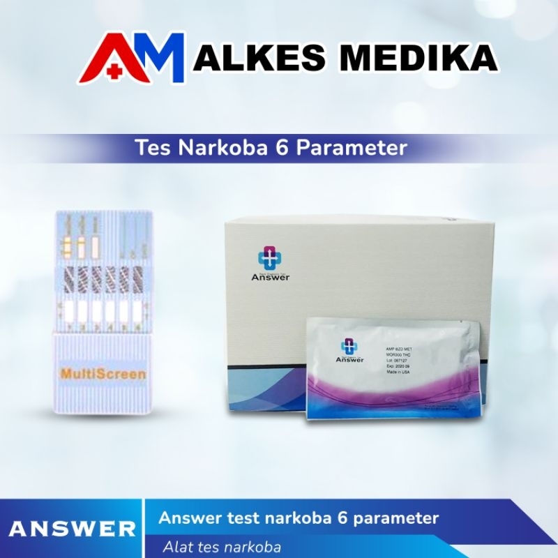 Answer test narkoba 6 parameter 25pcs/box