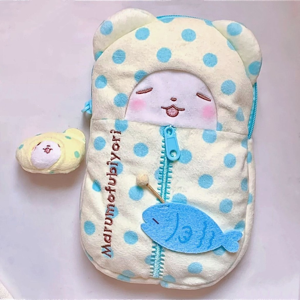 

Sanliou Cute Cartoon Blanket Bear Baby Baggage Sleeping Bag Plush Pencil Bag Storage Bag