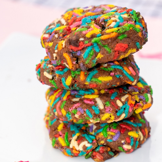 

Mini Cookies: Rainbow Chocolate (toples isi 5)
