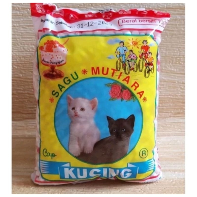 

termurah sagu mutiara cap kucing 1pcs kemasan 100 gram