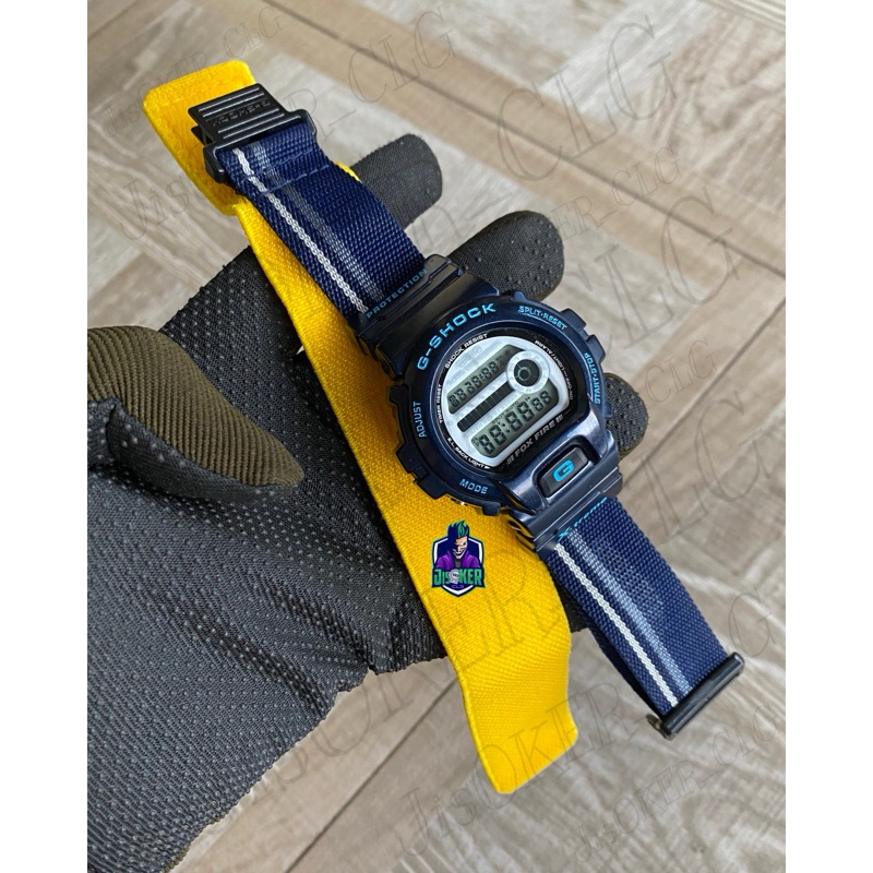 Casio Gshock Vintage DW-6900X Biru Kuning