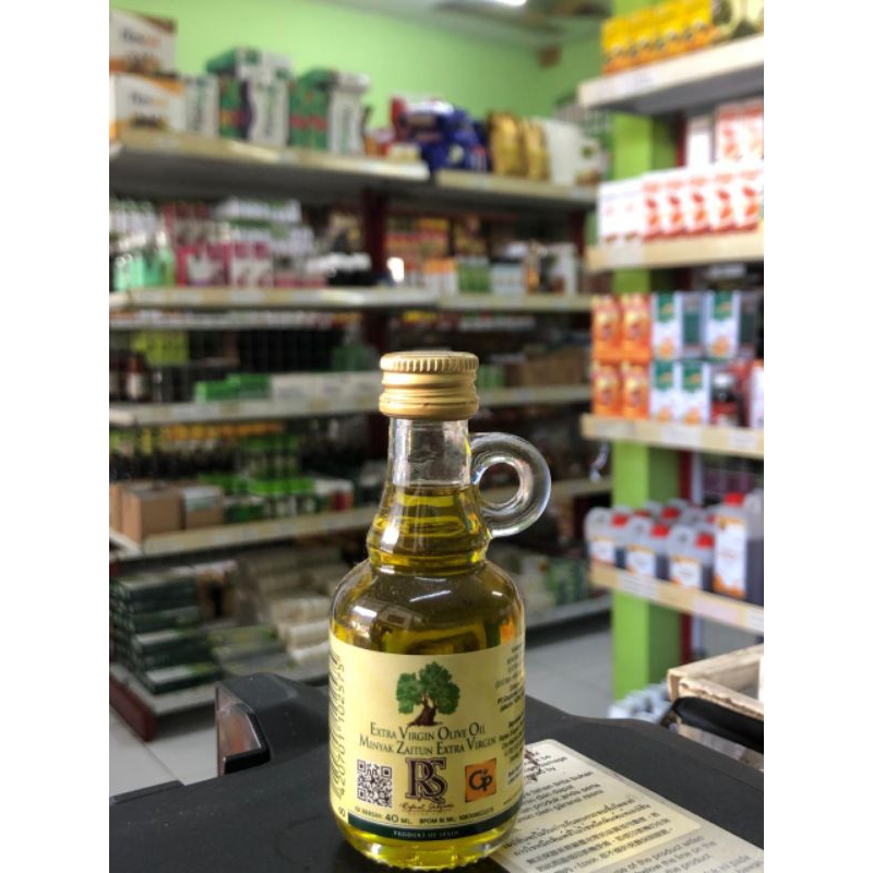 

EXTRA VIRGIN OLIVE OIL MINYAK ZAITUN EXTRA VIRGIN.40 ML. BPOM