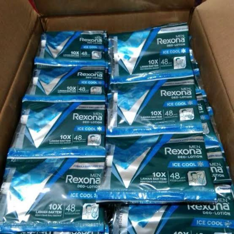 Rexona Men deo lottion sachet 1 renceng 12