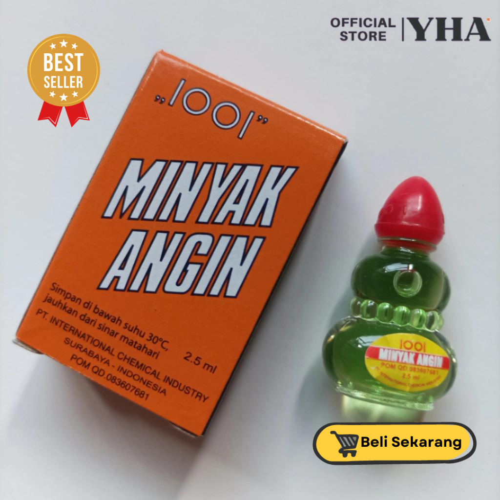 1 PCS (1BOTOL) MINYAK ANGIN 1001 2.5ml Original