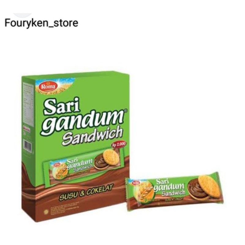 

Sari Gandum Sandwich 1 Box isi 12