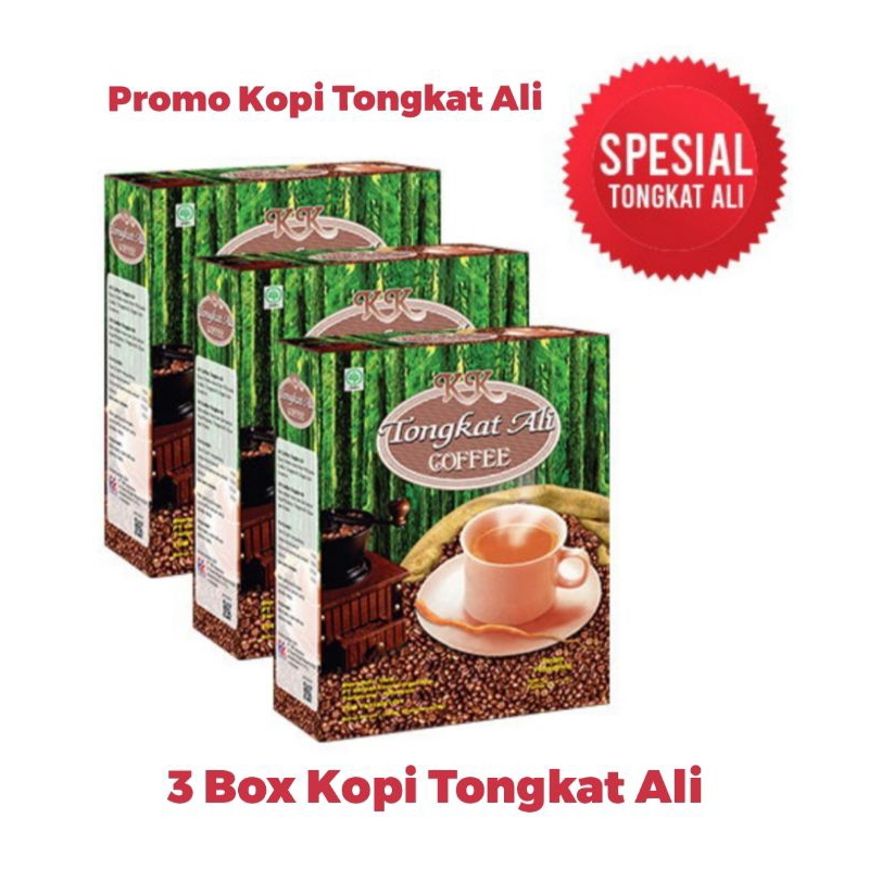 

Paket Promo Kopi Kesehatan KK Kopi Tongkat Ali 1 Box isi 10 sachet untuk memelihara stamina pria