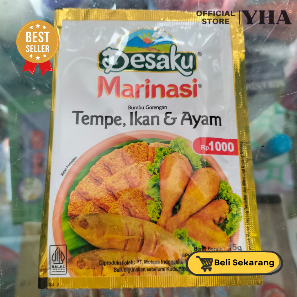 

Marinasi Bumbu Gorengan Tempe, Ikan dan Ayam 15 g