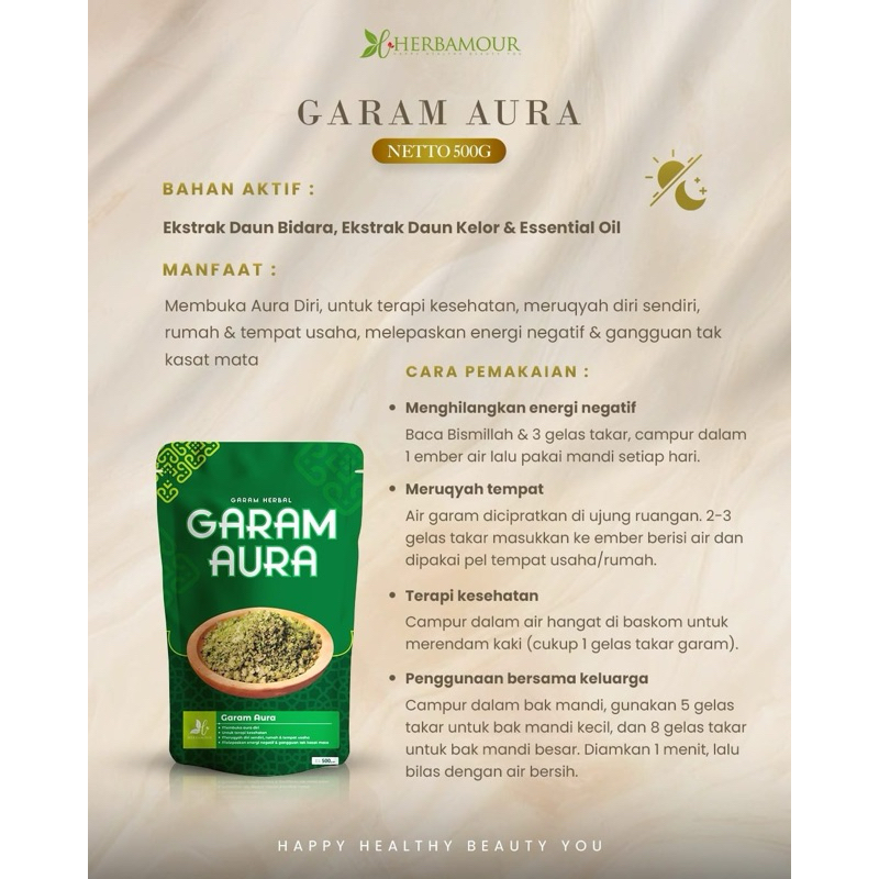 

GARAM AURA HERBAMOUR HERBALOV- GARAM UNTUK RUQYAH DAUN KELOR - GARAM RUKYAH BIDARA EKSTRAX KELOR - GARAM RUQYAH MANDIRI - GARAM TERAPI KESEHATAN - GARAM MANDI - GARAM KROSOK - GARAM ESSENTIAL OIL HERBAMOUR HERBALOV