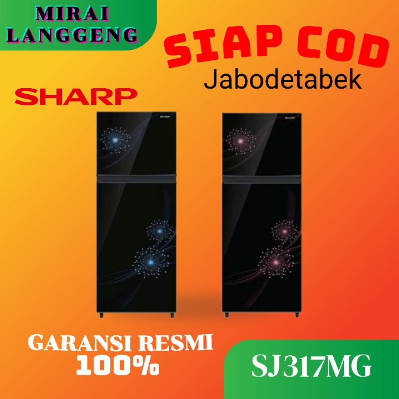 KULKAS SHARP 2 PINTU 237 LITER SJ317MGDB/ SJ317MGDP