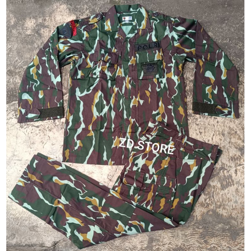 Seragam Pdl Tactical Loreng Jatah Brimob Sritex 2022