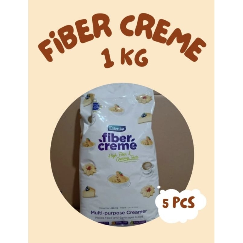

Fiber Creme 1 kg = 5 bks (pengganti santan dan susu) fiber creme ellenka