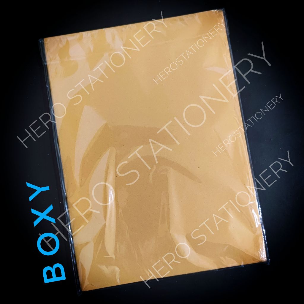 

Sampul coklat buku boxy polos book cover