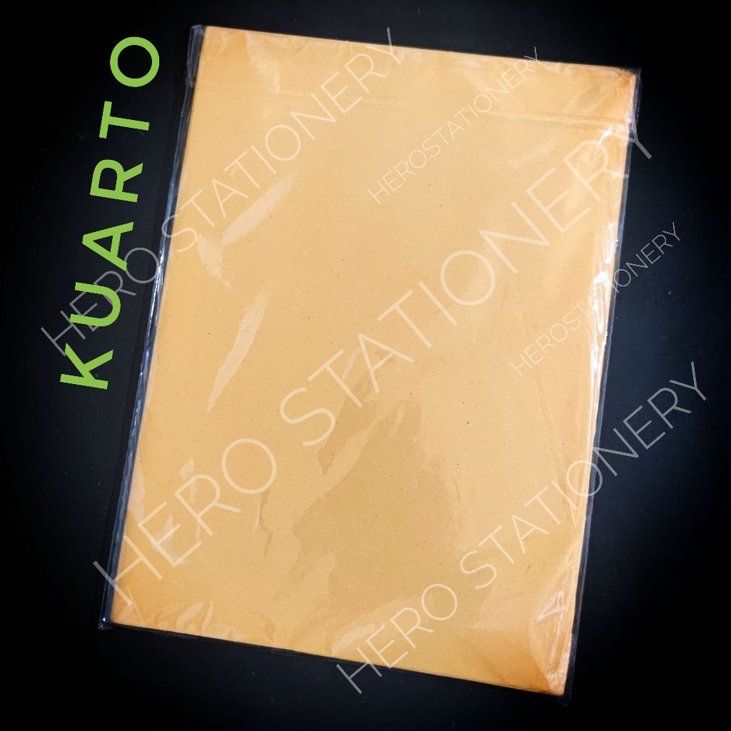 

Sampul coklat buku kwarto polos book cover