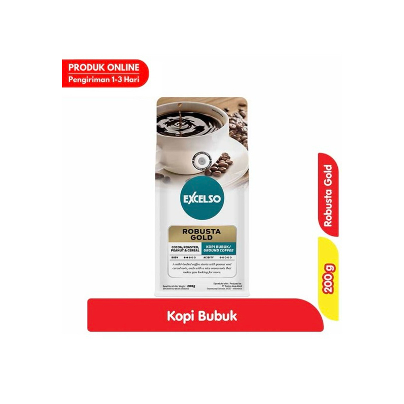 

Excelso Kopi Bubuk Robusta Gold 200g