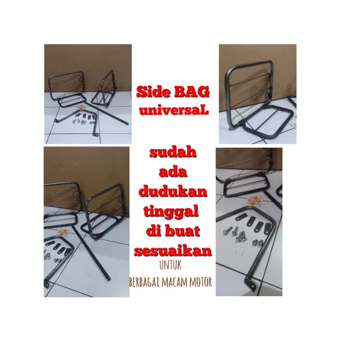 Side Bag universal rak samping universal side bag honda CRF side bag kawasaki KLX side bag royal enf