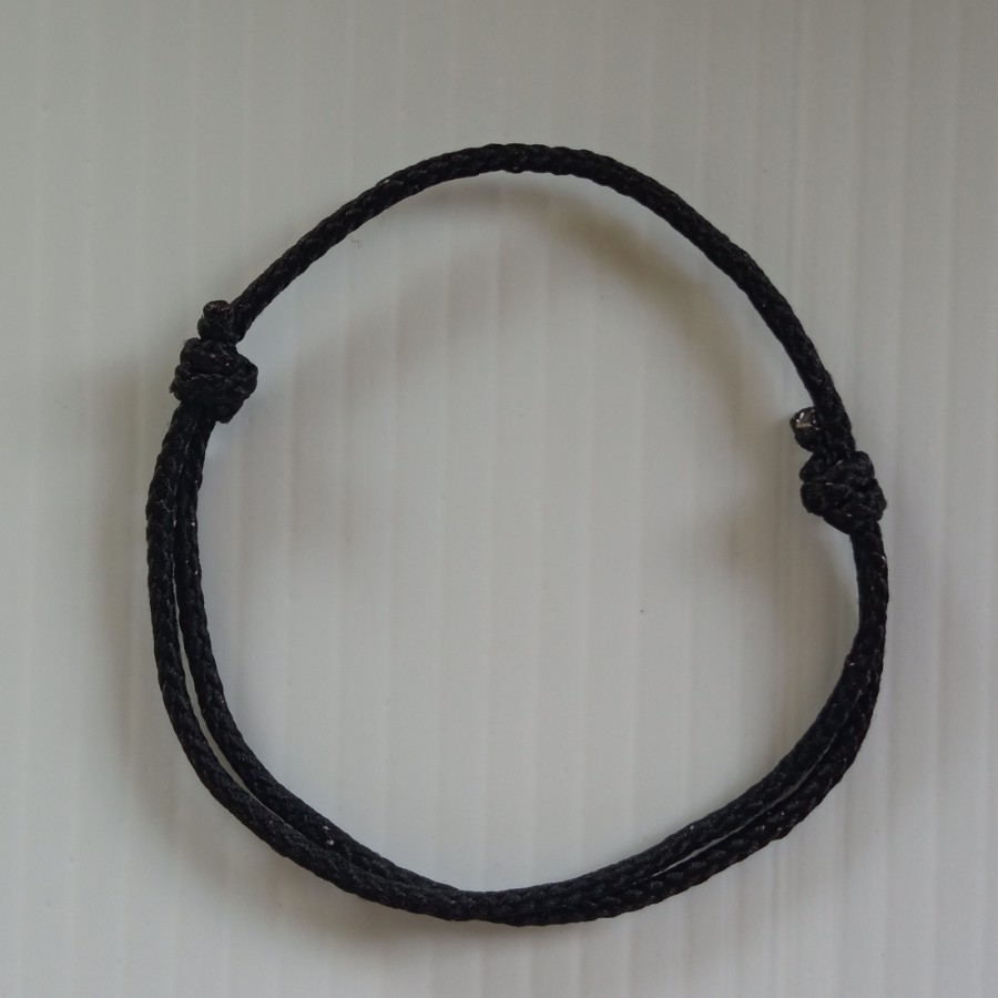 gelang tali prusik gelang tali gunung gelang tali polos PART 2 - Hitam