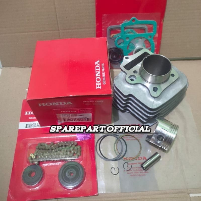 Blok Seher Komplit+Rantai Keteng Honda Motor Supra Fit New/Supra Fit Lama/Fit X/Fit S/Legenda Honda 