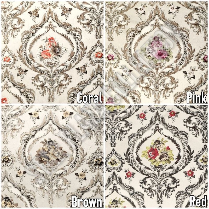 Kain Jacquard Jakat Motif Klasik Bunga Damask Timbul Tebal - Elizabeth (Sofa, Jok, Mebel Kursi Jati,