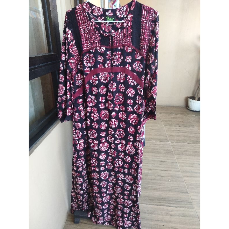 dress batik brand Toba preloved
