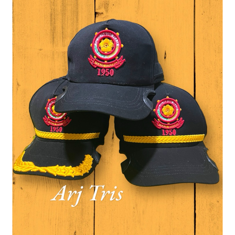 TOPI POL PP TERBARU COAK BORDIR TIMBUL PREMIUM + NAMA