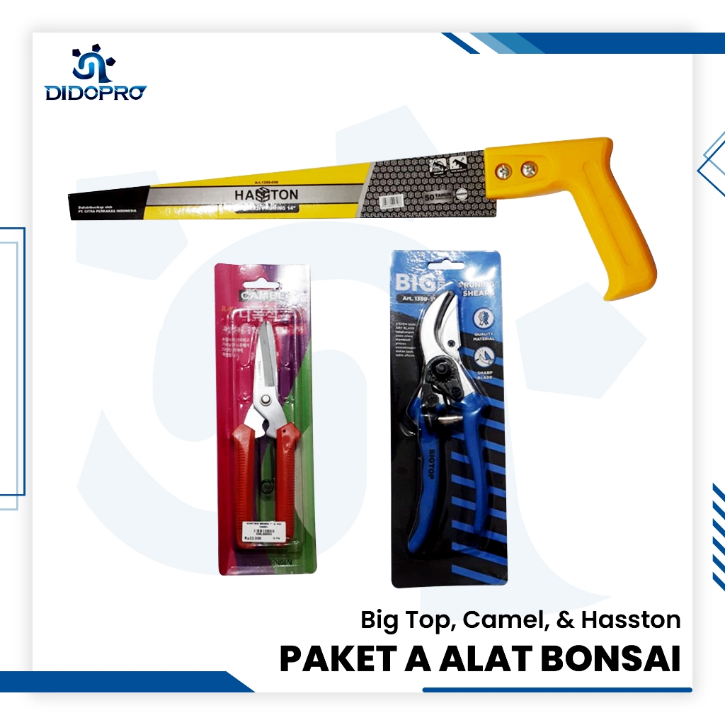 paket alat bonsai / gergaji lancip prohex / gunting dahan / gunting pruning viper