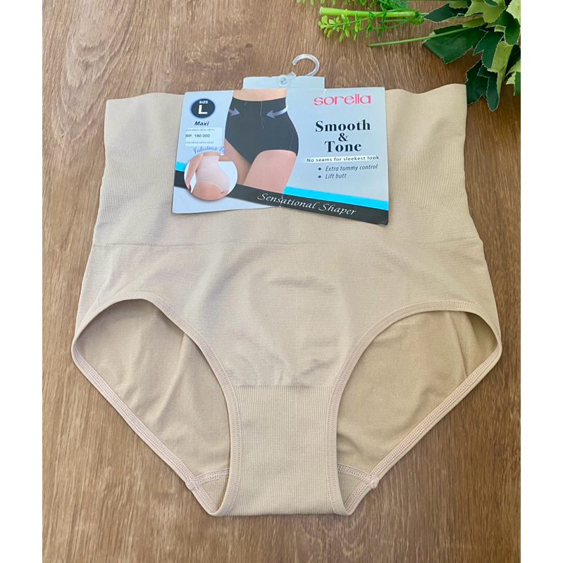 SORELLA CELANA DALAM SHAPER PEMBENTUK TUBUH CD SEMI KORSET HIGH WAIST SIZE L