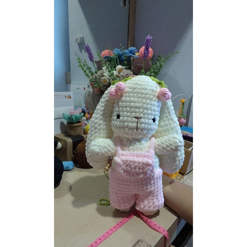Boneka rajut kelinci, crochet bunny doll