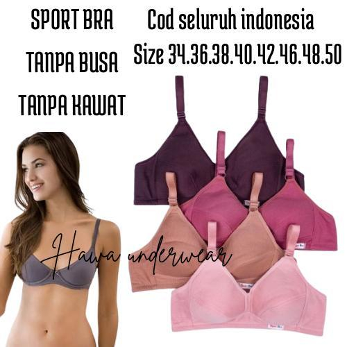 BH Bra Sport Wanita Perempuan Dewasa Tanpa Kawat dan Busa Tipis BH Sport / Sport BRA / BH Tanpa Kawa