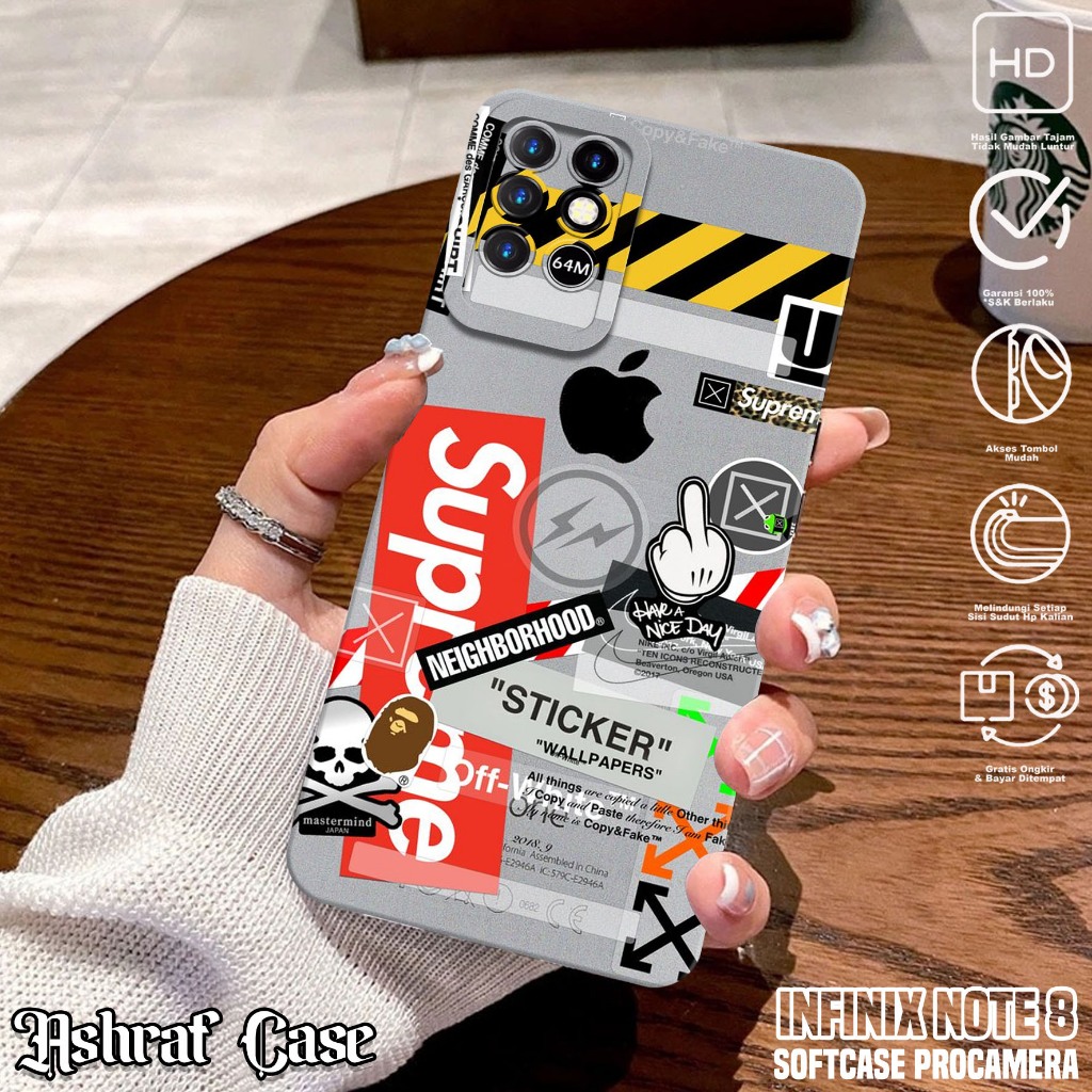 Case Infinix Note 8 - Casing Hp Infinix Note 8 Motif BA - Silikon Hp Infinix Note 8 - Softcase Hp In