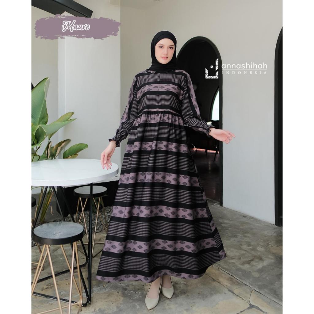 GAMIS HASANAH DRESS MOTIF ETNIK EXSLUSIVE ANNASIHAH/COD/GAMIS YORIS ETNIK ANNASIHAH
